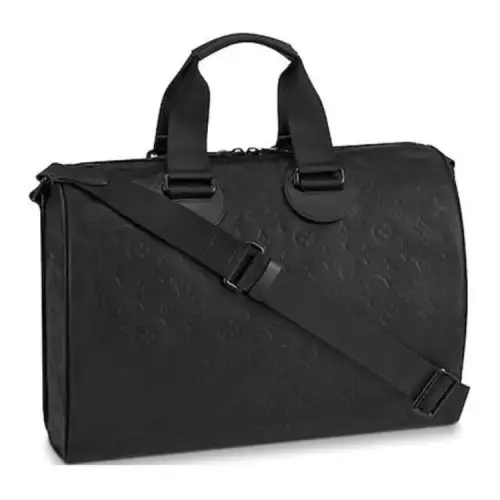 LOUIS VUITTON Speedy Bandouliere Monogram Shadow Without Accessories 40 Black