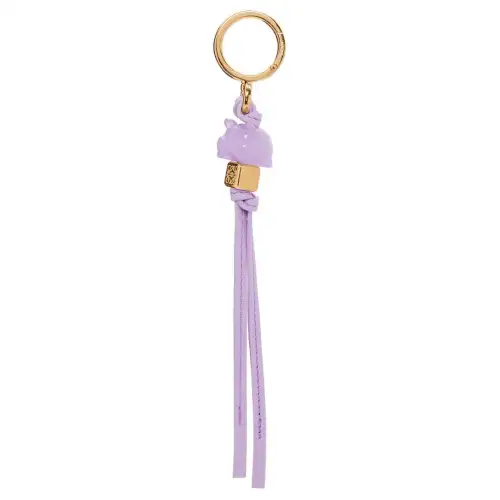 LOEWE With Cow Leather And Acetate Fiber Charm Bag Accessory Women's Light Purple