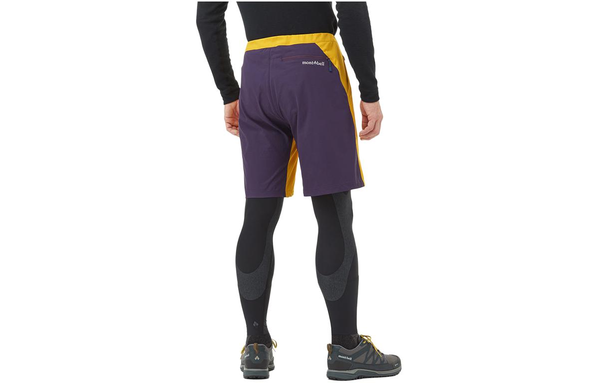 MONTBELL Quick Dry Pants Men’s Mustard Yellow/Blue Purple