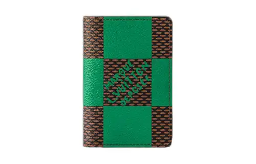 LOUIS VUITTON Pocket Organizer Damier Pop Green