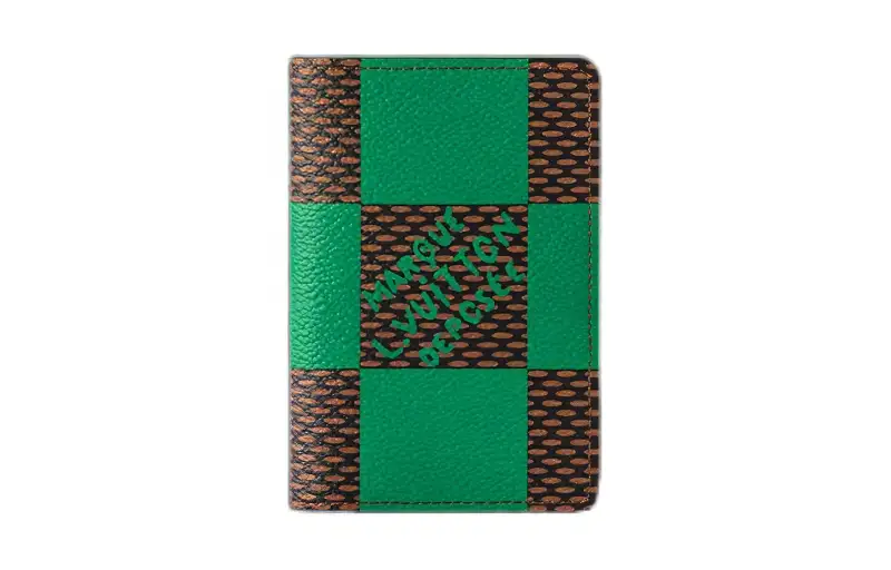 LOUIS VUITTON Pocket Organizer Damier Pop Green