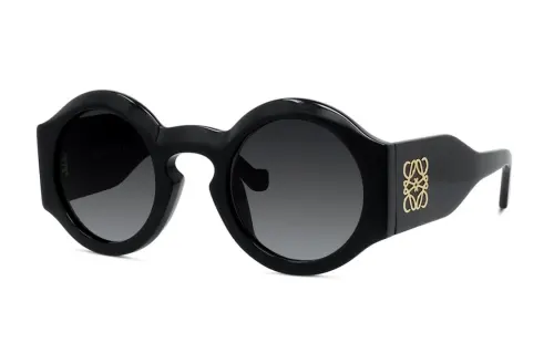 LOEWE Acetate Round Sunglasses Unisex Black