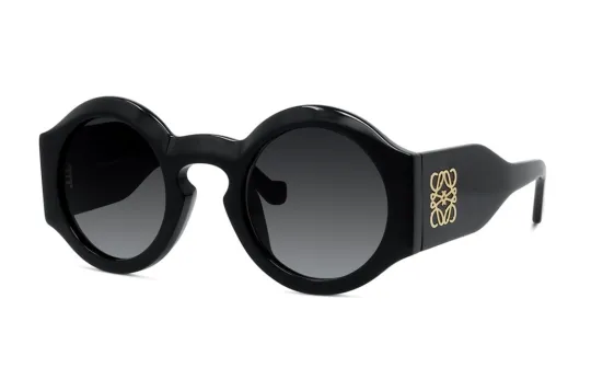 LOEWE Acetate Round Sunglasses Unisex Black