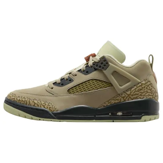 JORDAN Spizike Vintage Basketball Shoes Men Low-Top Brown