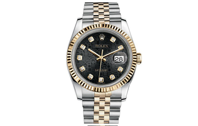 ROLEX Datejust Collection Automatic Mechanical Movement Men's Watches Watch 36mm Black Dial Stainless Steel Case