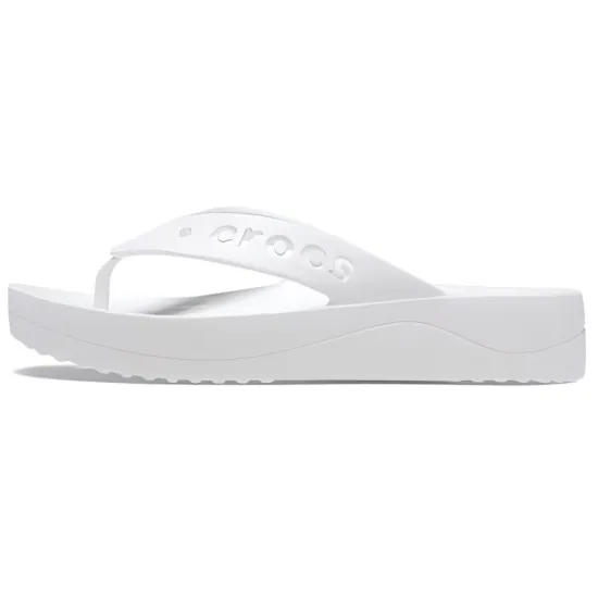Crocs Baya Platform Flip Flops 'White' Women's