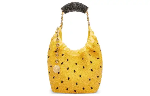 LOEWE Sheepskin Handbag, Shoulder Bag Mini Women's Yellow