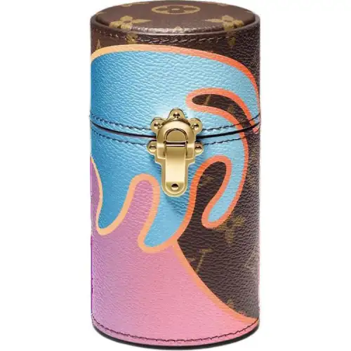 LOUIS VUITTON Canvas Travel Suitcase Makeup Storage Bag Unisex Brown & Multicolor