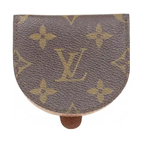 LOUIS VUITTON Calfskin Wallet Coin Purse Regular Unisex Brown