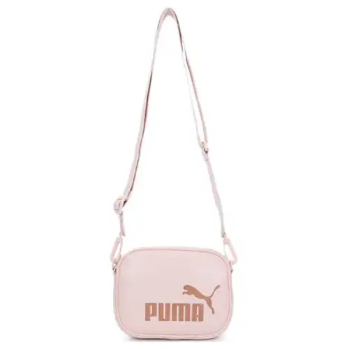 PUMA Leather Shoulder Bag, Crossbody Bag Regular Women's Light Pink
