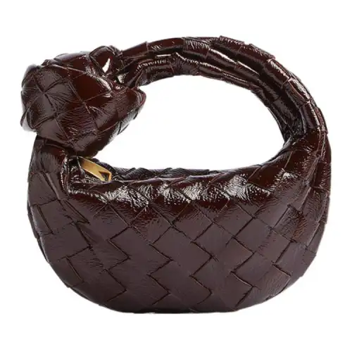 Bottega Veneta Jodie Lambskin Handbag Extra Mini Women's Burgundy