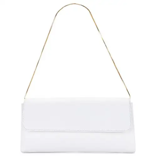 THE ROW Magnetic Closure Leather Handbag, Shoulder Bag Regular Women's White