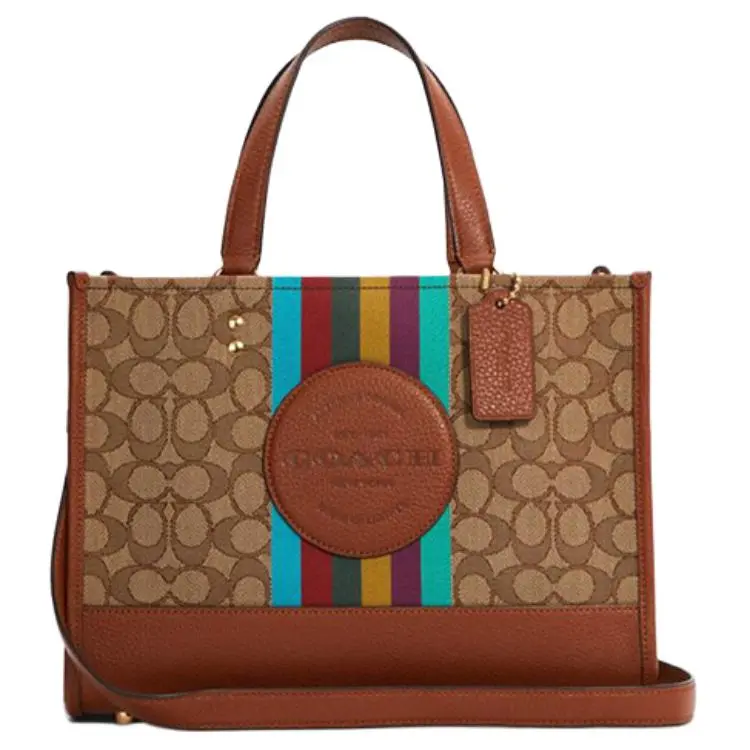 COACH Dempsey Leather Tote Bag, Shopping Bag, Shoulder Bag, Crossbody Bag, Handbag Large Women's