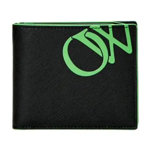 OFF-WHITE two-tone bi-fold wallet