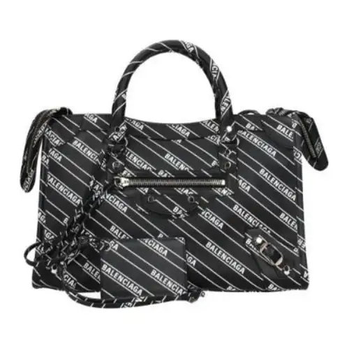 Balenciaga Leather Handbag Women's Black
