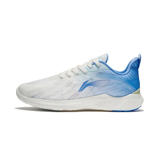 LINING Elegance Series Running Shoes Men Low-Top Mist White/Light Cobalt Blue