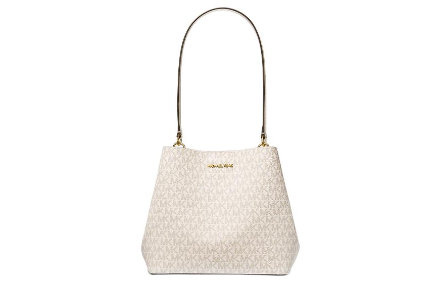 Женская сумка MICHAEL KORS Pratt (бело-кремовая)