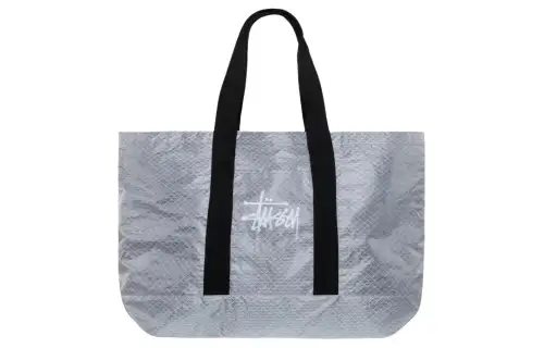 Stussy Nylon One Shoulder Handbag Extra Large Women's Silver