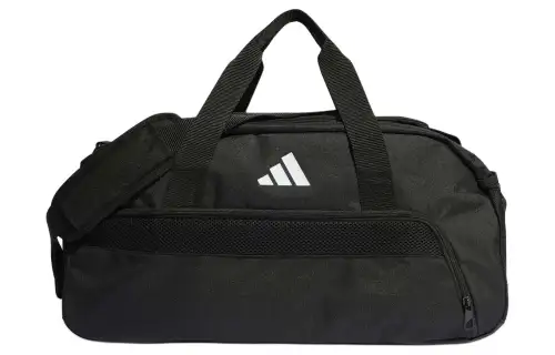 Adidas Recycled Polyester Plain Weave Fabric Luggage Bag Travel Bag Small Unisex Black