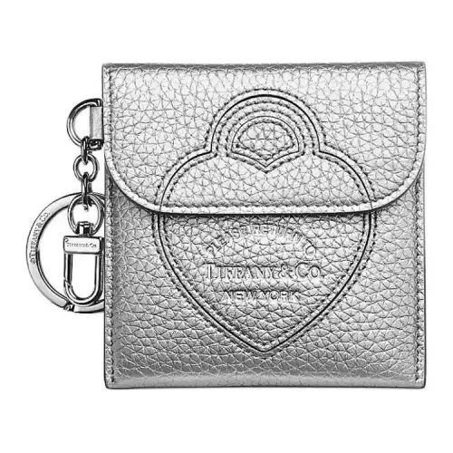 TIFFANY & CO. Return To Tiffany Collection Nappa Leather Pendant Bag Merchandise Women's Silver