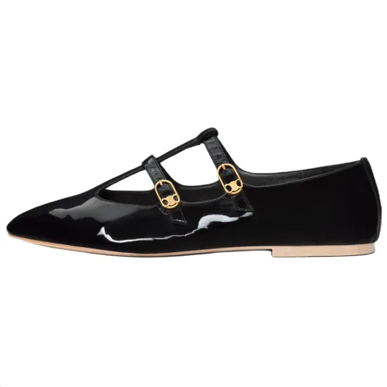 CELINE Mary Jane Shoes Women's Black
