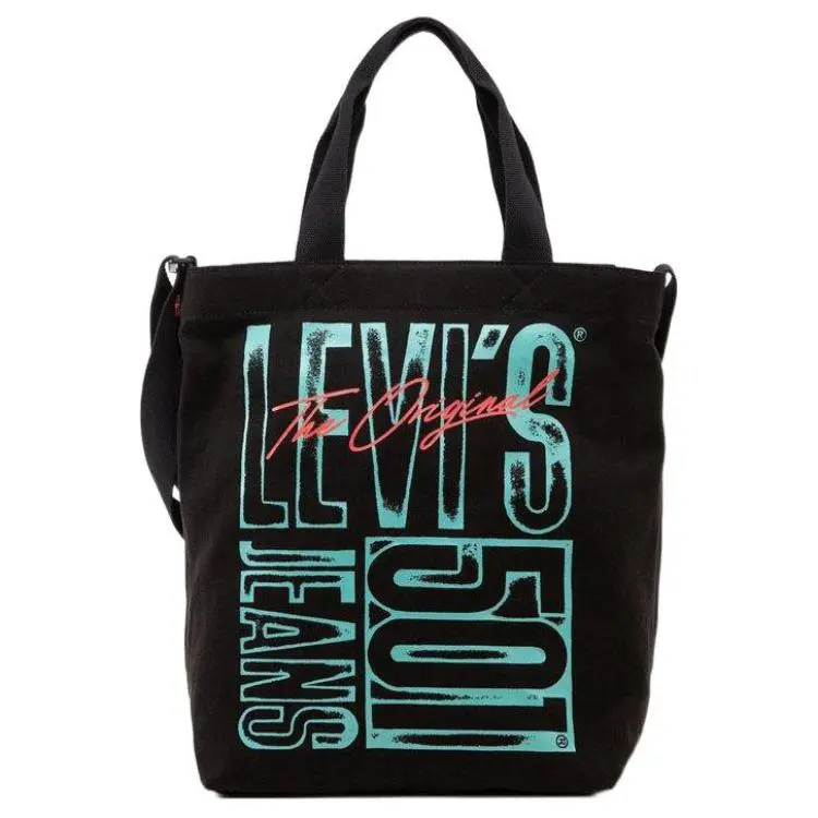Levi's Cotton Shoulder Bag, Crossbody Bag, Handbag Men's Black