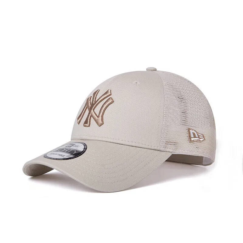 New Era Cotton Baseball Caps Unisex Ecru