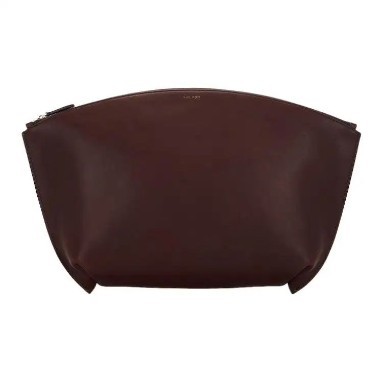 THE ROW Saddle Calfskin Clutch Regular Women's Red Brown