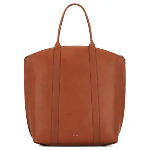 THE ROW Top Zip Closure Leather Handbag Regular Women's Brown