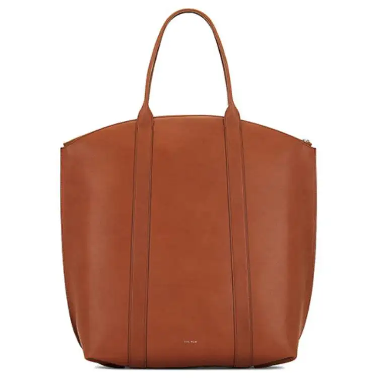 THE ROW Top Zip Closure Leather Handbag Regular Women's Brown