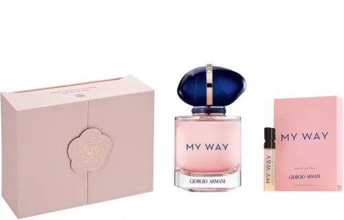 Armani, classic perfume, floral wooden cosmetic gift box for mother's day, Birthday gift