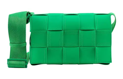 Bottega Veneta Leather Crossbody Bag, Shoulder Bag Men's Green
