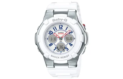 CASIO Women's BABY-G White Watch BGA-110TR-7B
