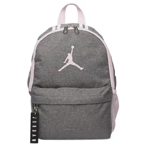 Jordan Polyester Backpack Unisex Gray & Pink