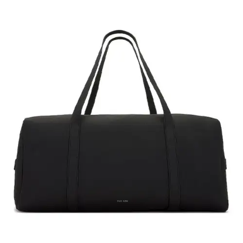 THE ROW Top Zip Closure Grain Calfskin Handbag Regular Women's Black