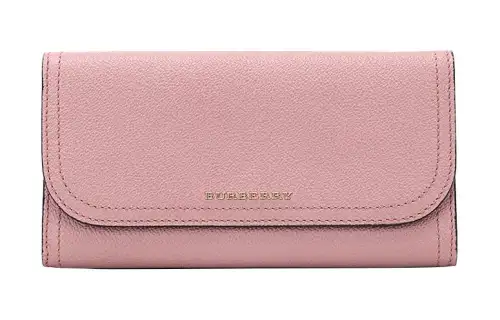 Burberry Cow Leather Wallet Women's Mist Pink