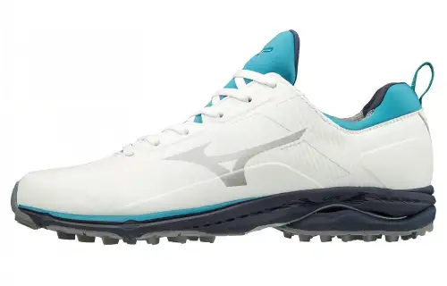 Mizuno Wave Cadence Spikeless Cushioning Anti-Slip Wear-Resistant Breathability Low-Top Golf Shoes Men's White Green