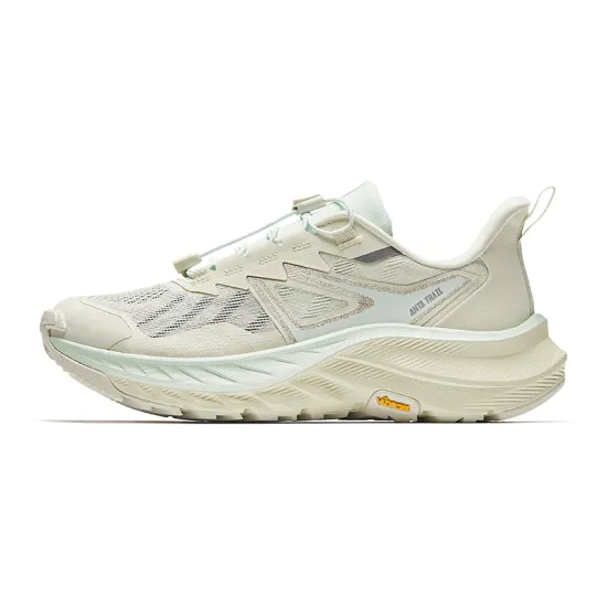 ANTA Explore The Wilderness Running Shoes Women's Low-Top Light Dawn Green/Flesh Pink