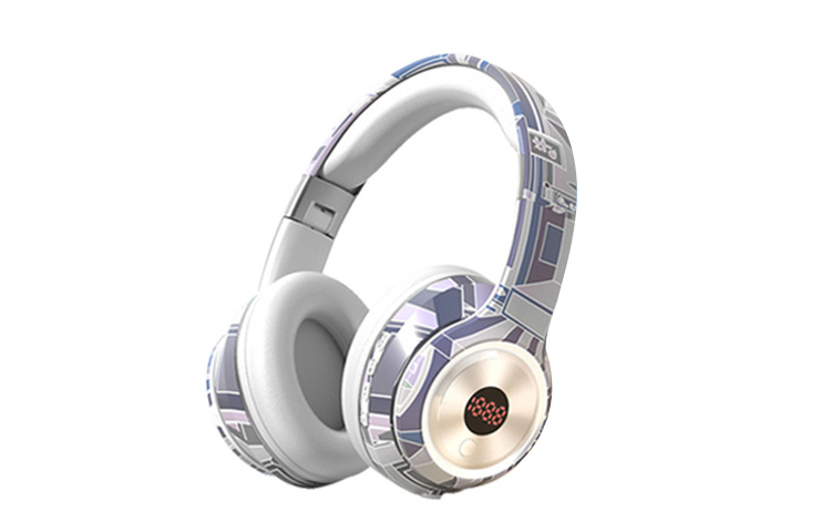 Eggshell Factory D.K. CREATIVE WORKSHOP DKCH211 National Trend Graffiti Style CET-4 and 6 Listening Examination College Students Campus Study Sports Entertainment Multi-Mode Foldable Bluetooth FM Head-mounted Headphones