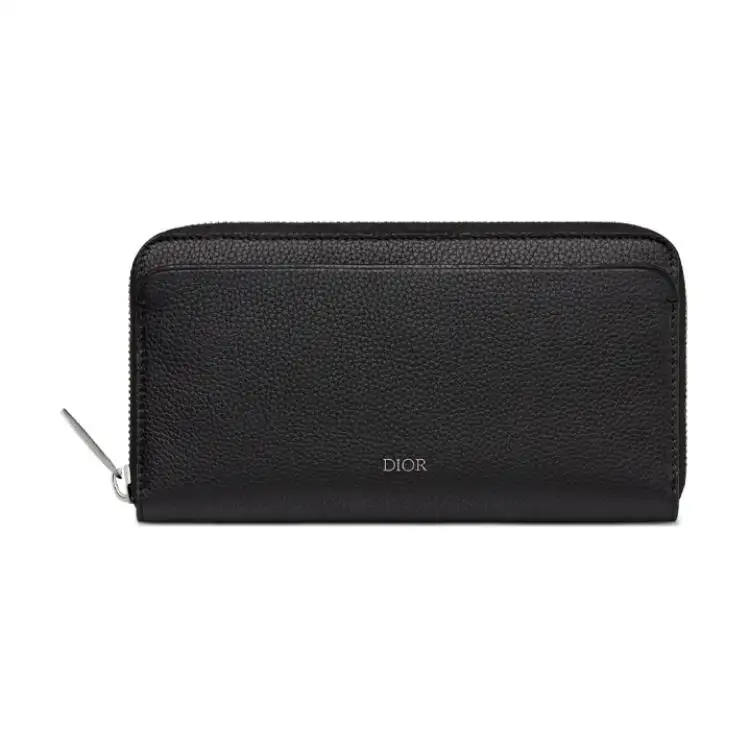 DIOR Calfskin Wallet Men's Black