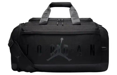 Jordan Polyester One Shoulder Crossbody Handheld Travel Bag Gym Bag Medium Unisex Black