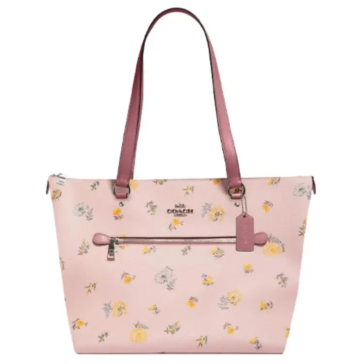 COACH Gallery Coated Canvas Tote Bag, Shopping Bag, Handbag, Shoulder Bag Women's Pink