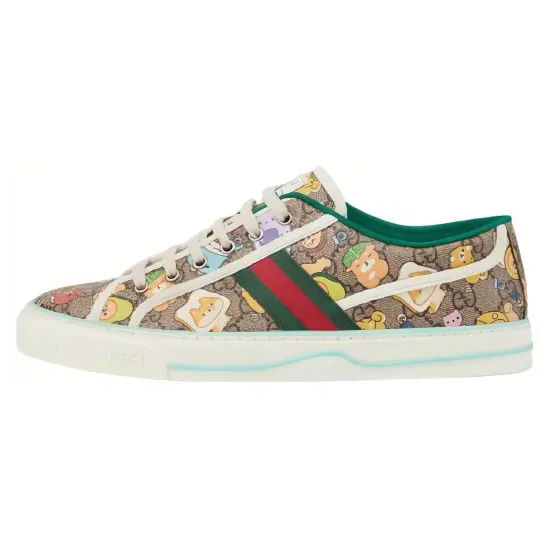 GUCCI X Pikarar Tennis 1977 Animal Print Multi