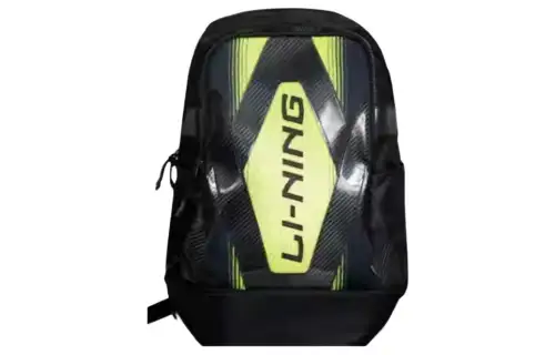 Li Ning Badminton Collection Polyester Backpack Unisex Black Green