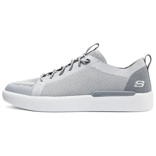 Skechers Wear resistant And Lightweight Low Top Skateboard Shoes Men's Gray