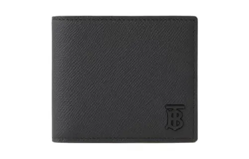 Burberry Grain Calfskin Wallet Men's Black