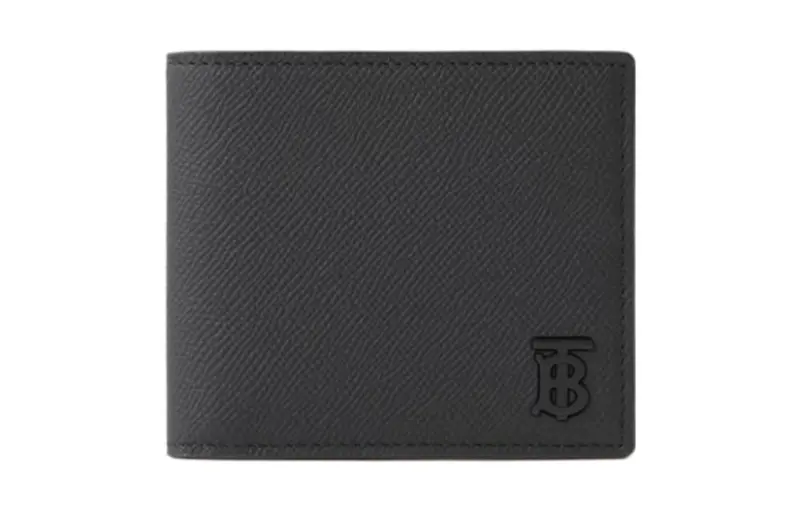 Burberry Grain Calfskin Wallet Men's Black