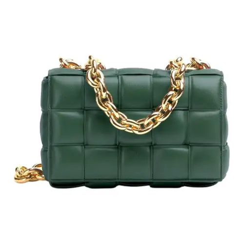 Bottega Veneta Chain Cassette Crossbody Bag Raintree