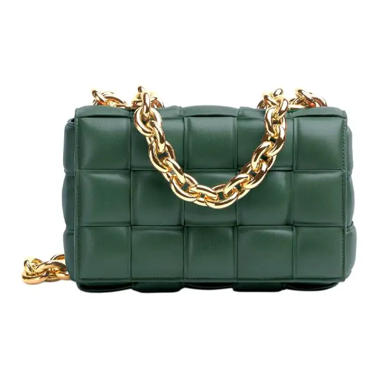 Bottega Veneta Chain Cassette Crossbody Bag Raintree