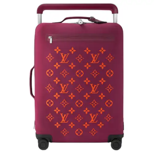 LOUIS VUITTON Horizon Suitcase Soft Jacquard 55 Fuchsia